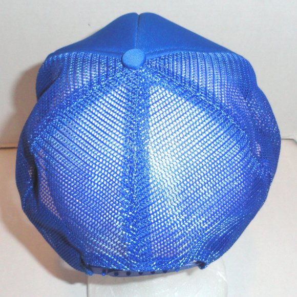 New Orleans French Quarter Vintage Mesh Snapback Adjustable Trucker Hat - Blue - Picture 2 of 4